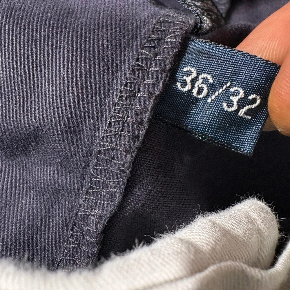 Vintage Polo Ralph Lauren Classic Chino‎ Mens 36x32 Blue Flat Front Cotton Pants